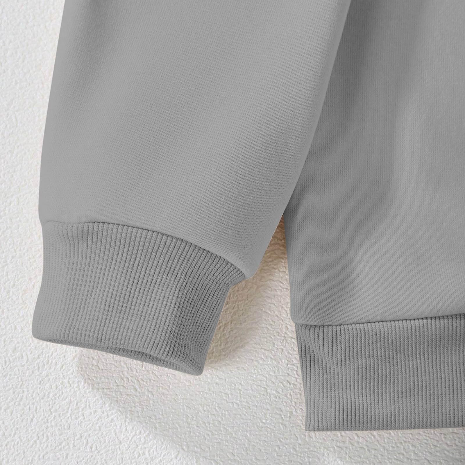 Generisch Sudadera casual de cuello redondo para niña, manga larga, suéter bonito, talla grande, forro polar ligero