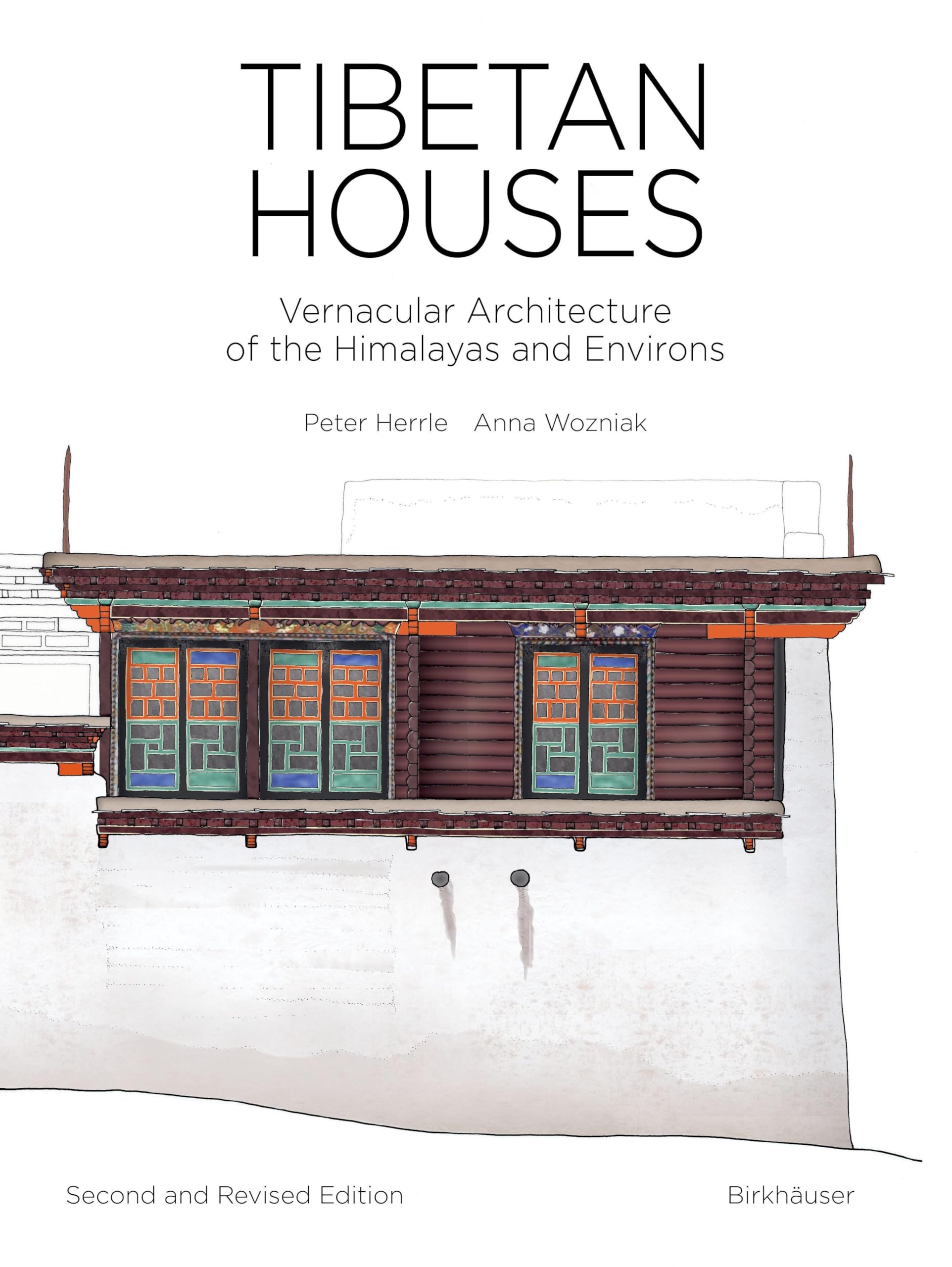 Livre d'architecture vernaculaire tibétaine et design traditionnel de l'Himalaya