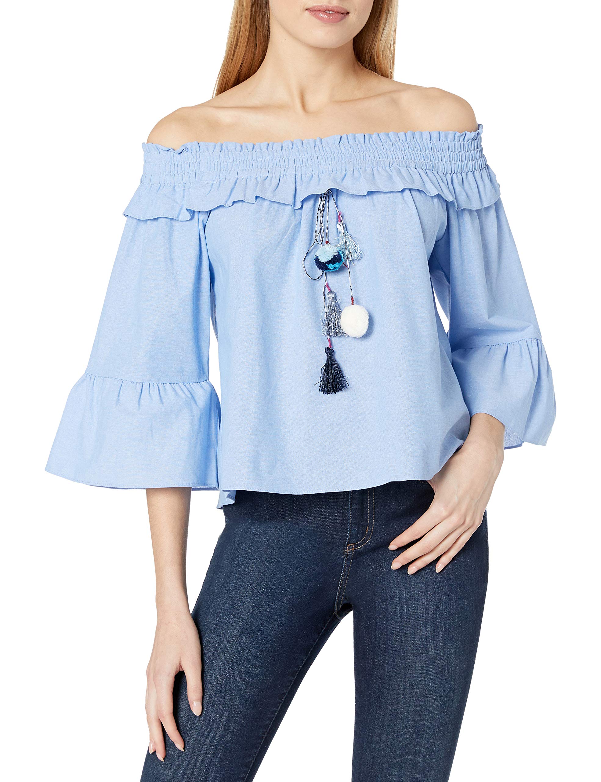 Tbags Los Angeles Women's Alma Top, Blue, M