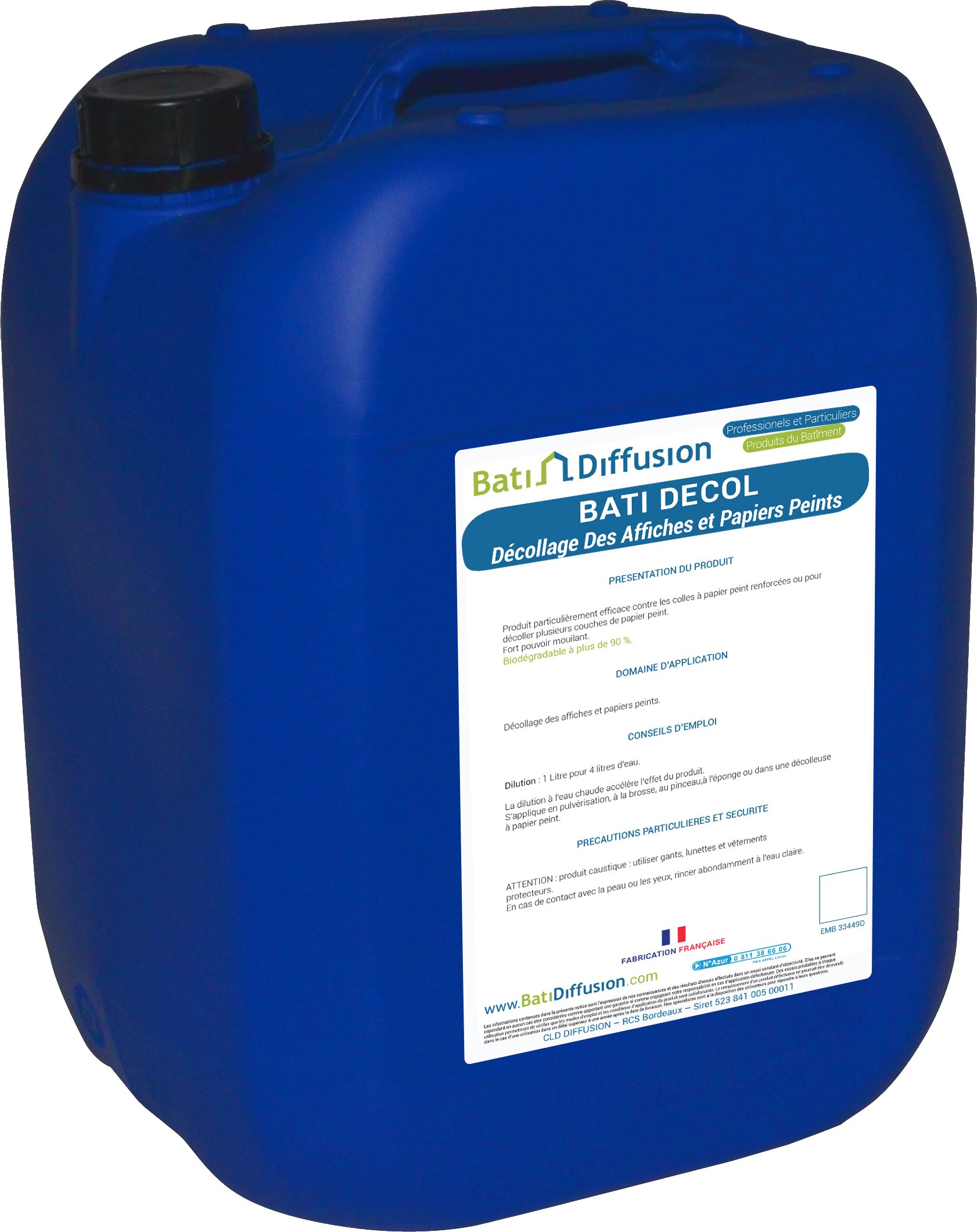 BATI DECOL - Décollage Affiches & Papiers Peints-Bidon 30Kg