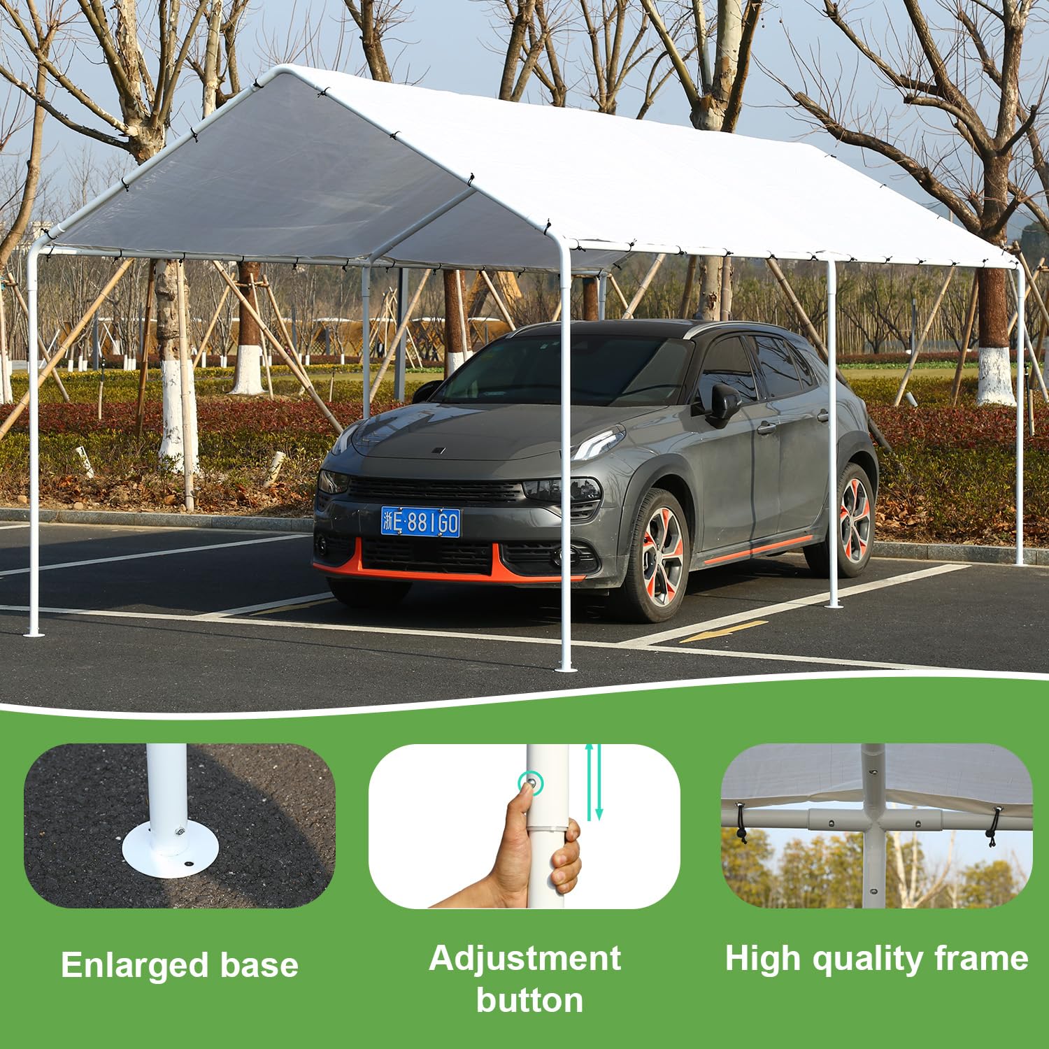 Car Canopy 10x20 Heavy Duty Gmjay 10 X 20 Ft Carport Carport Car Canopy Portable Garage Tent M 350908 Car Canopy 10x20 Heavy Duty Gmjay 10 X 20 Ft Carport Carport Car Canopy Portable Garage Tent M 350908