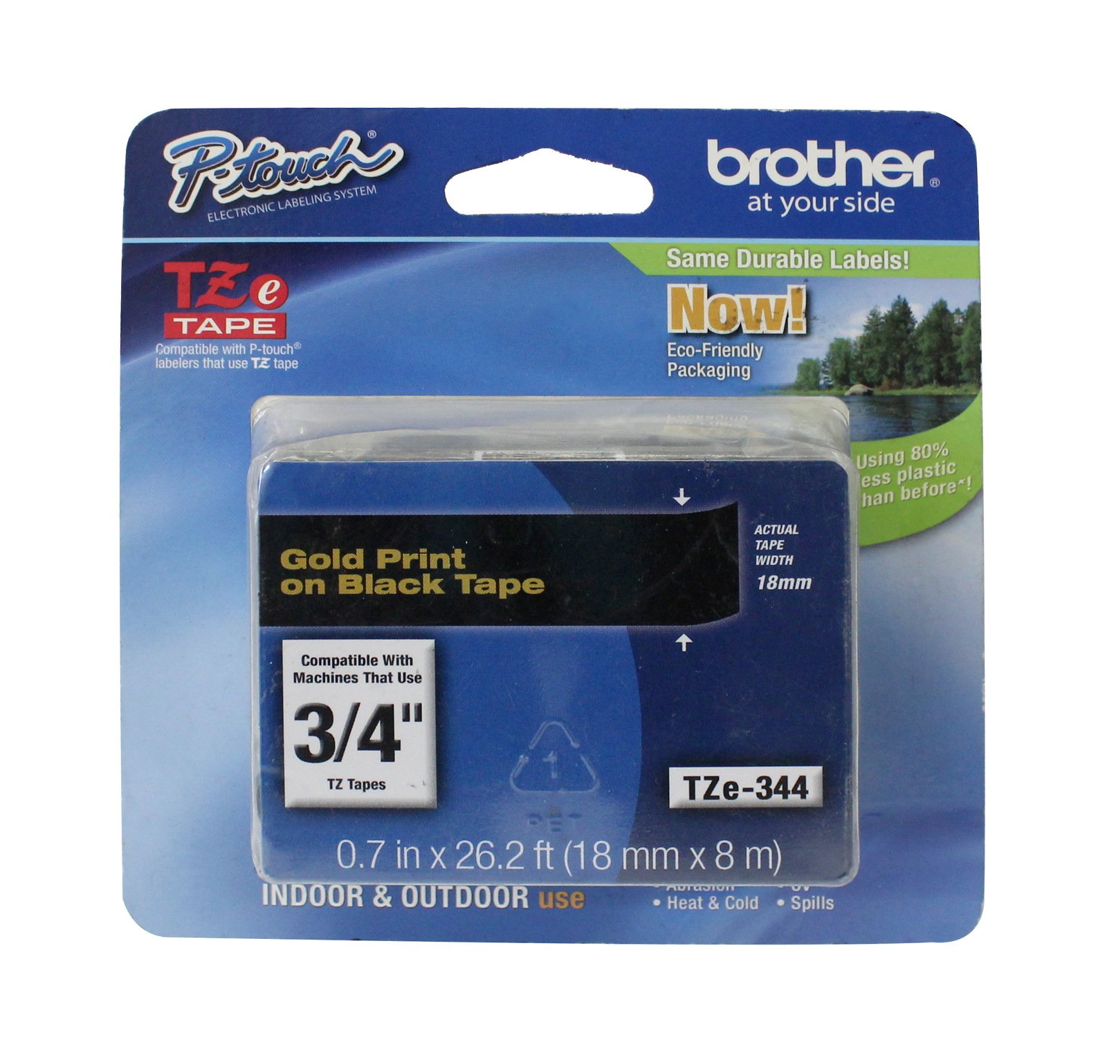 Brother TZe-243 Labelling Tape Cassette, Blue on White, 18 mm (W) x 8 m (L), Laminated, Brother Genuine Supplies — view 23