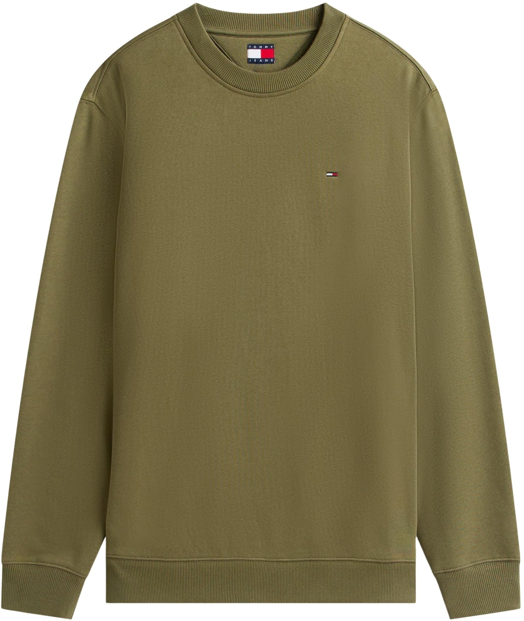 Tommy Jeans Tjm Reg S Flag Crew Ext Dm0dm20741 Felpa Pullover Unisex - Adulto (Pacco da 1)