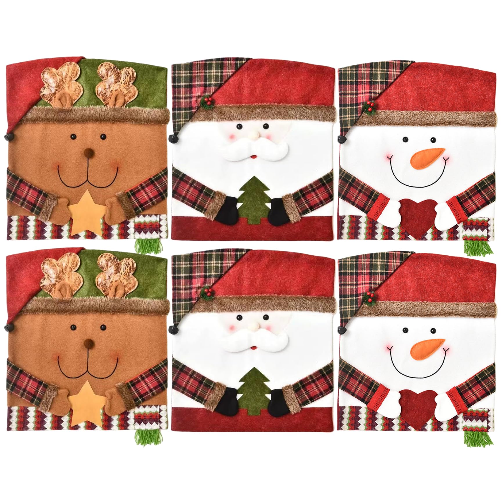 Housses de chaise Noël pour une décoration de table de fête de cuisine