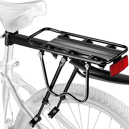 Rear Bike Rack with Fender and Reflective