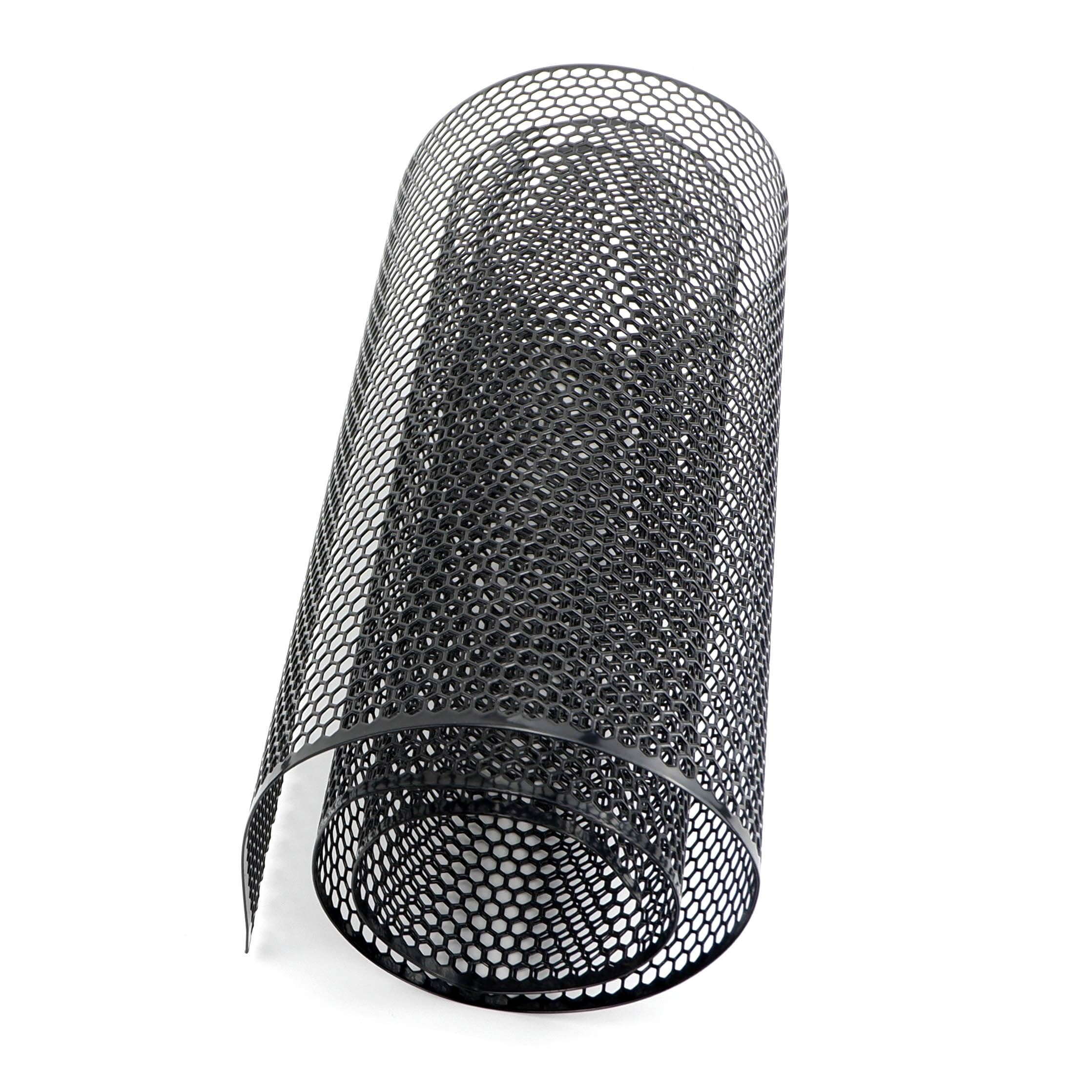 Naklejki dekoracyjne na boczne drzwi 100 cm x 33 cm Aluminiowa kratka Siatkowa osłona grilla Zderzak samochodu Błotnik Maska Kratka wentylacyjna 6 mm otwór