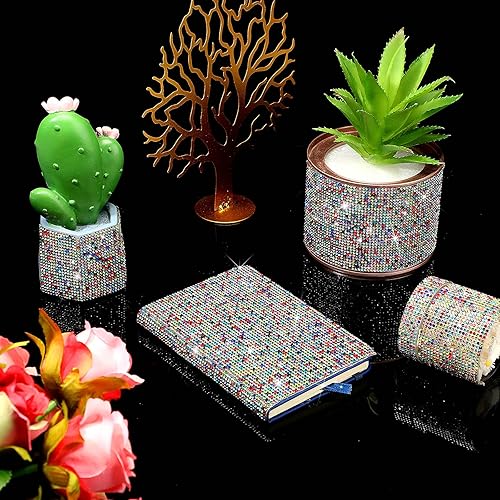 Vista 150 de Outus 12000 piezas de lámina de strass Bling Bling, calcomanías de strass, autoadhesivas, calcomanías para decoración de autos DIY, calcomanías