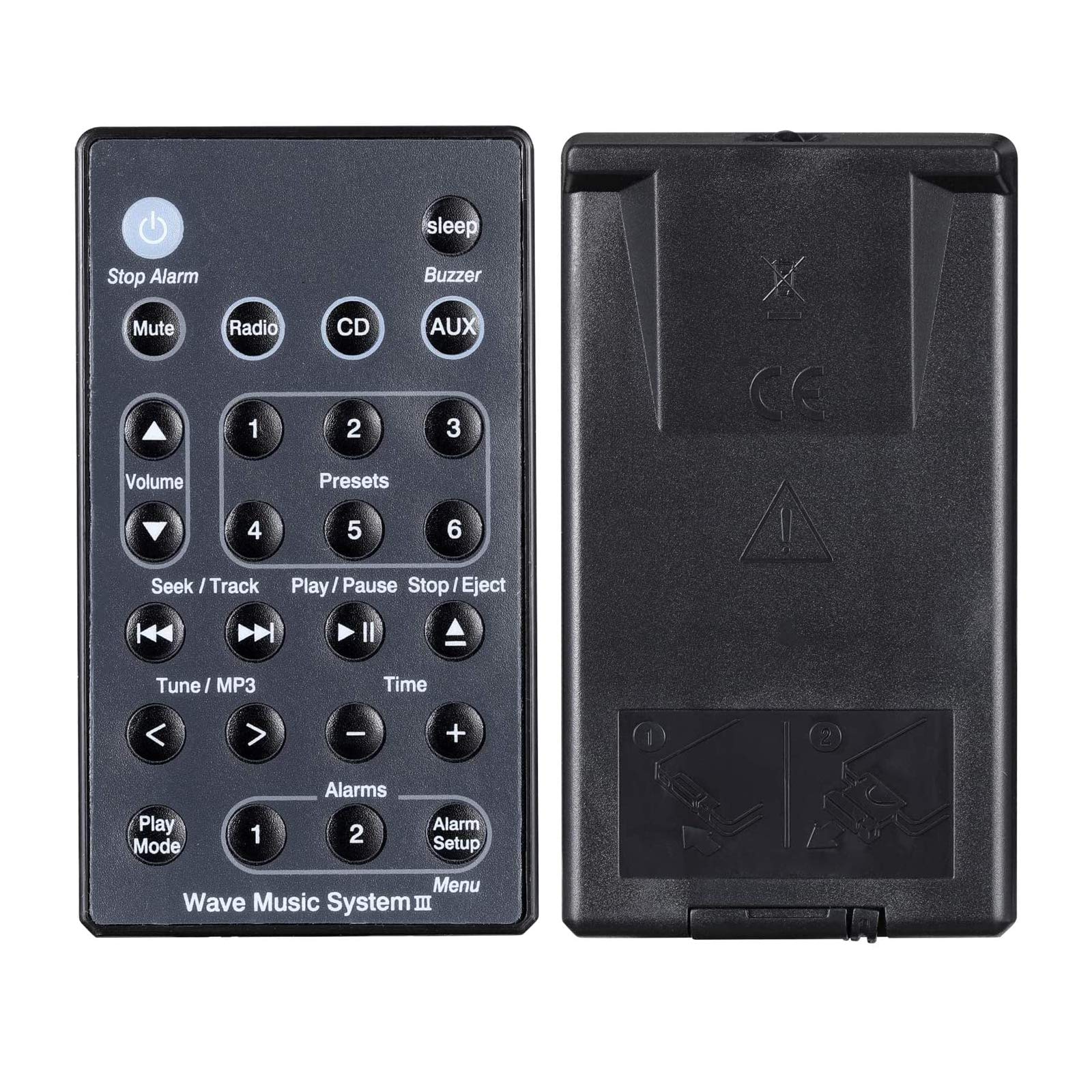 Télécommande De Rechange Pour Bose Wave Radio Music System IV - Compatible, Design Ergonomique, Pile CR2032 - 4