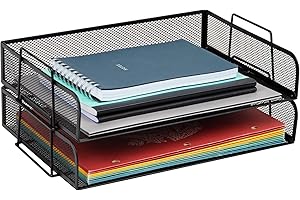 Mind Reader Stackable Mesh Letter Tray