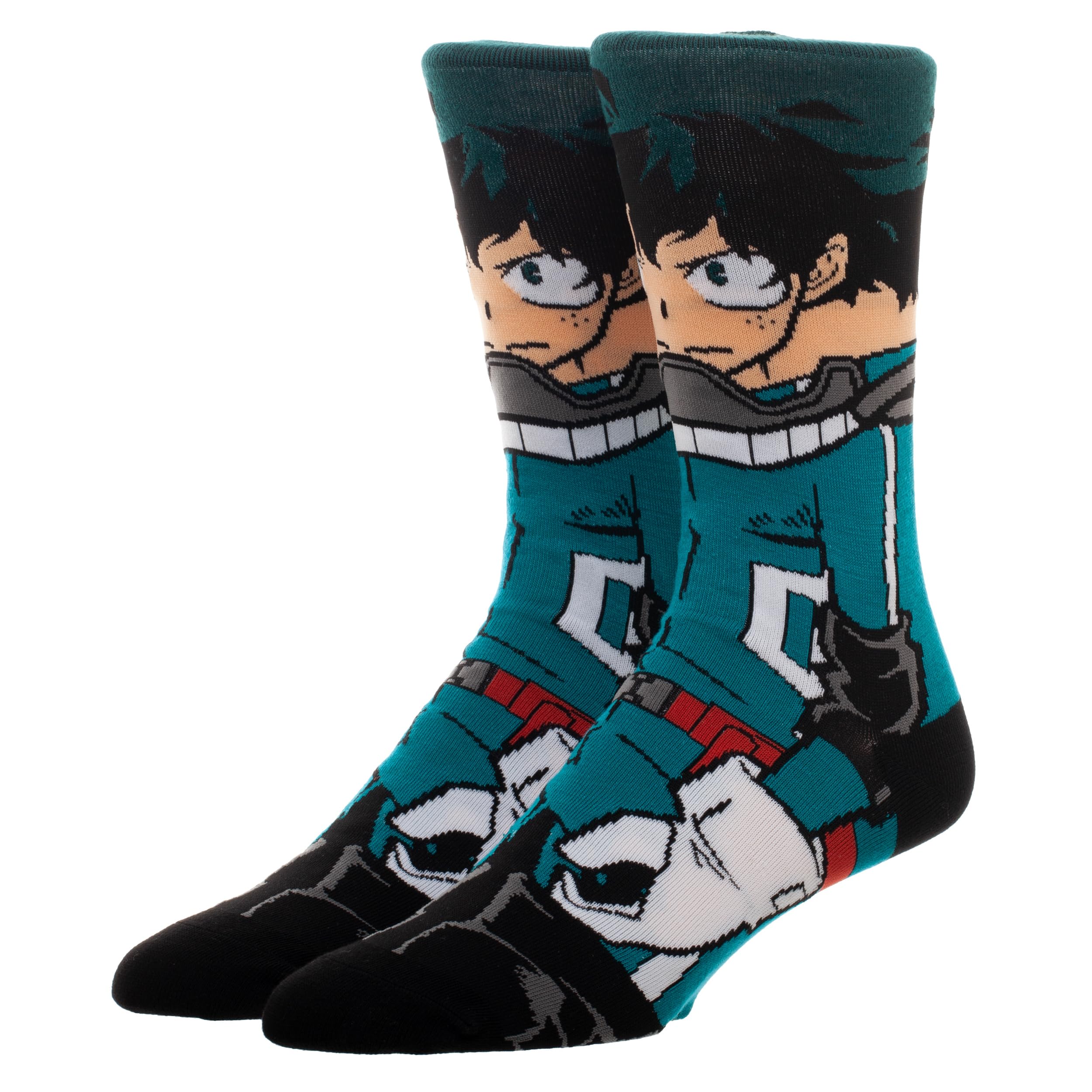 BioworldMy Hero Academia Anime Character Izuku Casual Crew Socks for Men