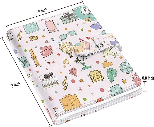 Miniatura 14 de Holoary Álbum de fotos tipo cartera para 128 bolsillos, Fujifilm Instax Mini Album de fotos de 2 x 3 pulgadas, álbum Instax, Polaroid Snap
