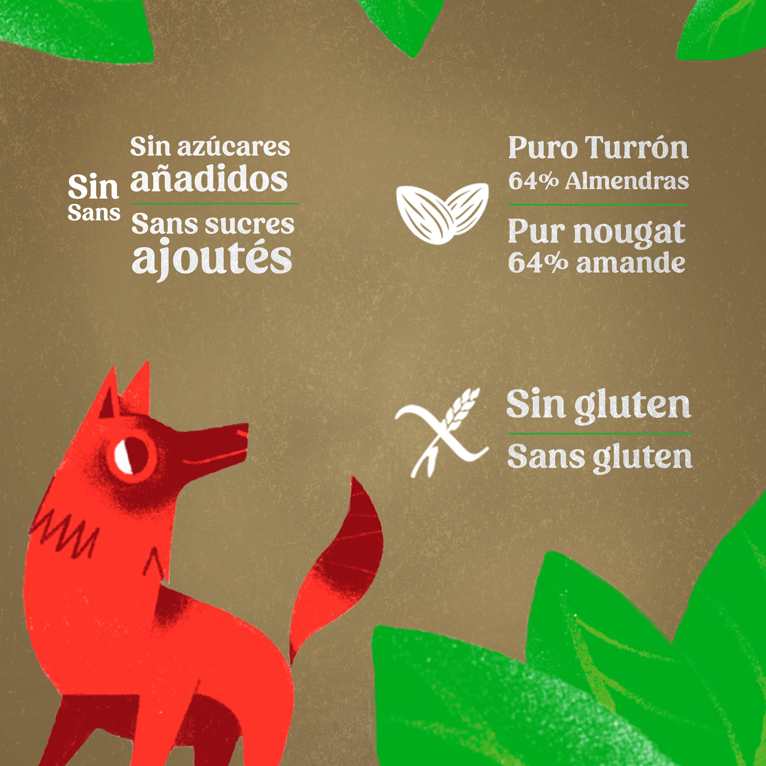 EL LOBO Turrón Duro Imperial Sin Azúcar Añadido Almendra Clara de Huevo 200g