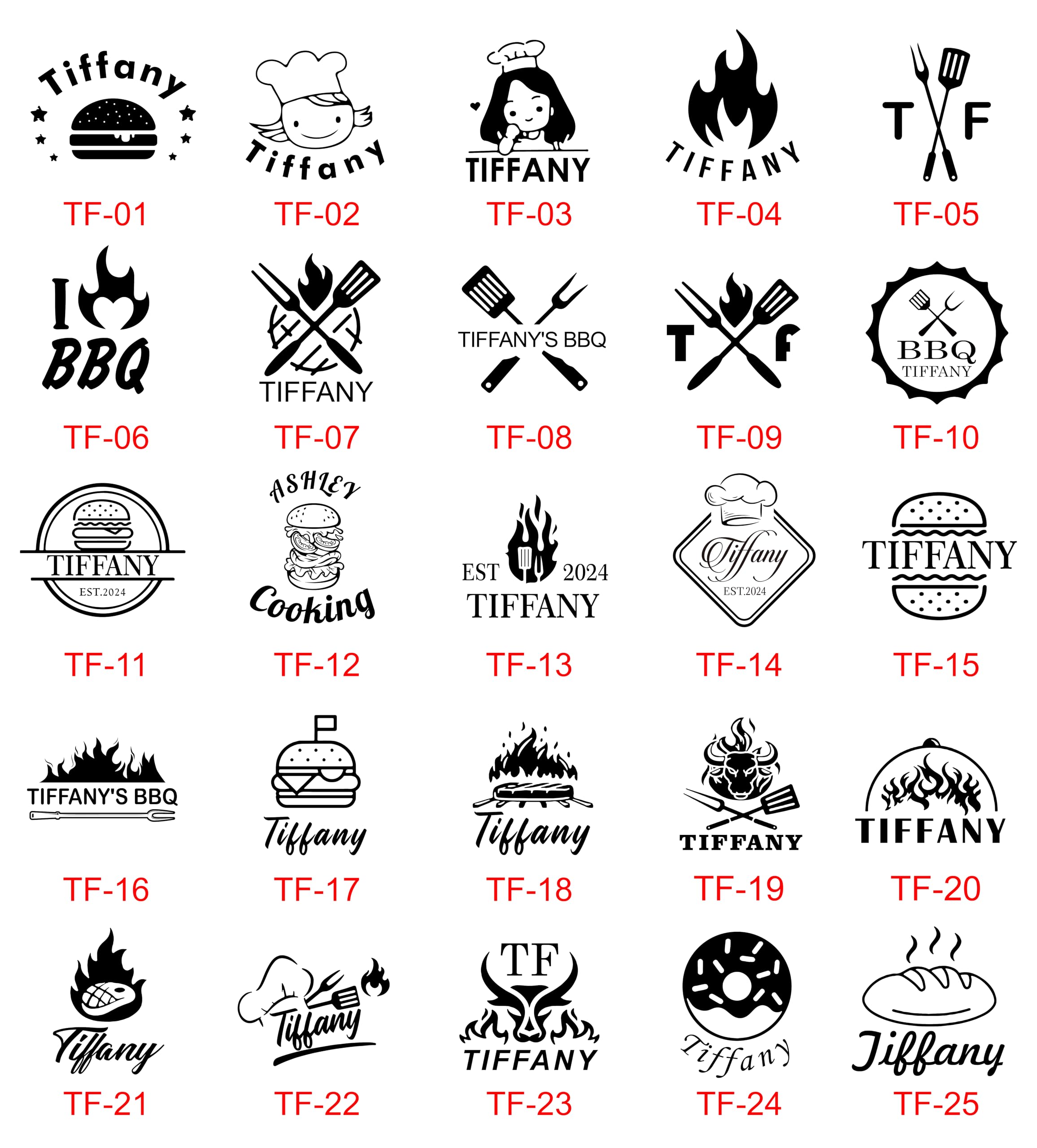 STAMTECH Personalized Branding Iron for Burger-Custom Logo Branding Iron with Straight or Curve Handle,Personlized Brass Stamp for Burger,Steak and Cake