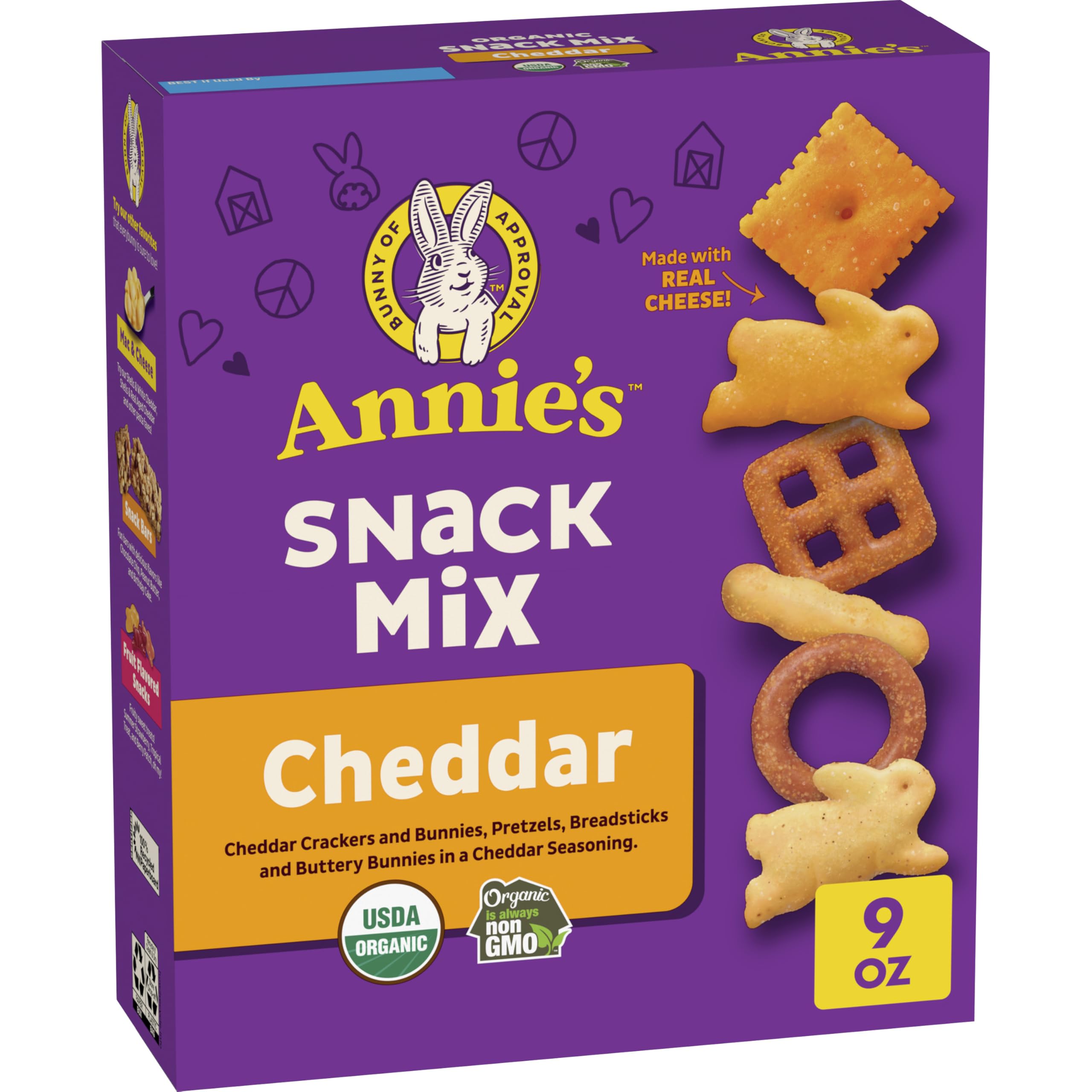 Amazon.com : Annie's Homegrown Organic Cheddar Snack Mix, Bunnies