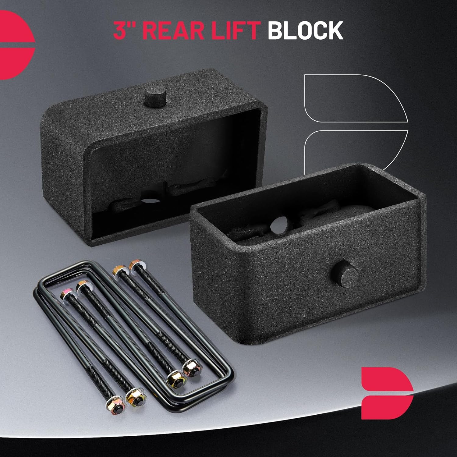 BDFHYK 3.5" Front and 3" Rear Leveling Lift Kits Compatible with Chevrolet Silverado 1500 Compatible with GMC Sierra 1500, Suspension Lift Kit Set for 2007-2019 Silverado 1500 2WD 4WD