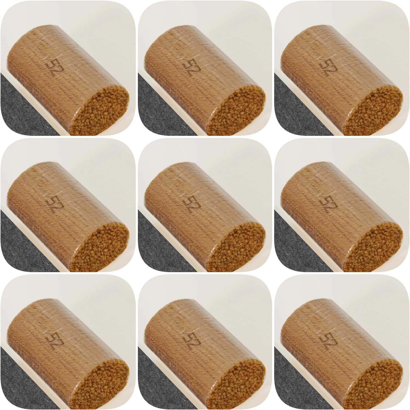 Yglnden 10 Bundles Latch Hook Kit Colorful Yarn Bundles Cut Rug DIY Latch Hook Yarn for Handmake Craft Sewing Knitting for Adults (10 Bundles# Brown C)