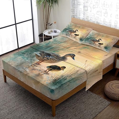 Miniatura 25 de Retro Sunset Sheets Split King Size Sheet Set, Neon City Vaporwave Bed Sheets Bedroom Decor, Cyberpunk Bedding Sheets & Pillowcases 5 Piece, Deep