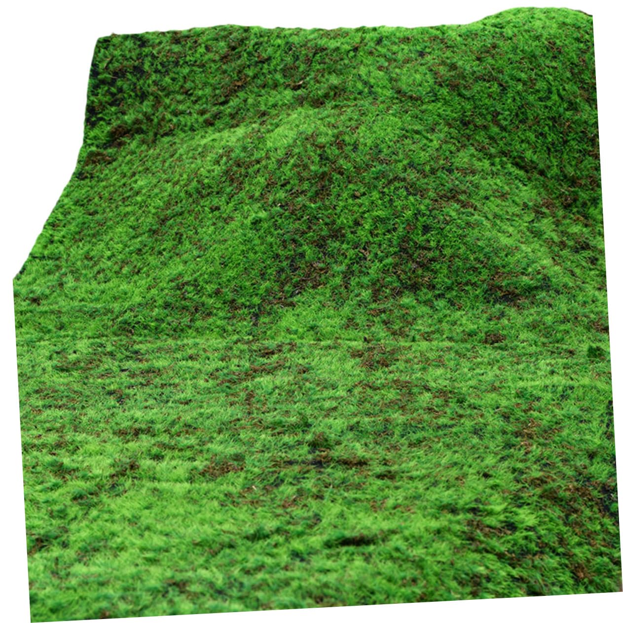 Mousse artificielle réaliste contre la fausse herbe qui se décolore en diorama