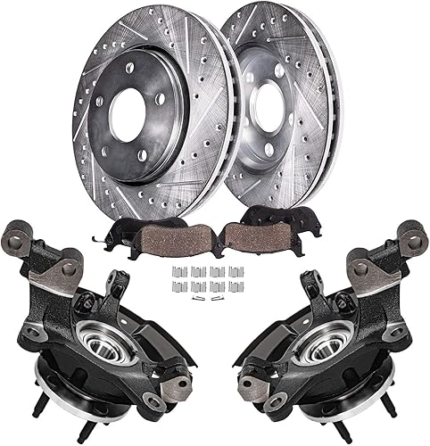 Miniatura 31 de Detroit Axle - Pastillas de Freno Zapatas de Freno para Honda Civic 1992-2000 1993 1994 1995 1996 1997 1998 1999 Pastillas de freno de cerámica