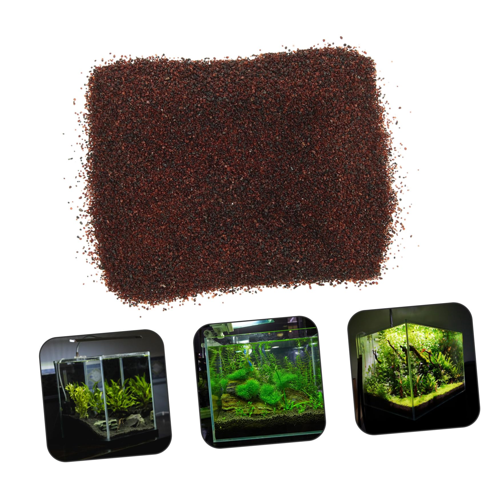 Happyyami DIY Stones Decorations Fish Tank Stones Decors Natural Bottom Sand Crystal Gravel Material