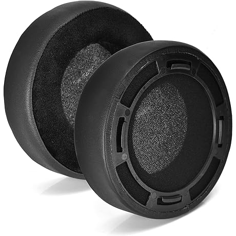 SUNDARA Replacement Earpad Velvet Leatherette Ear Pads