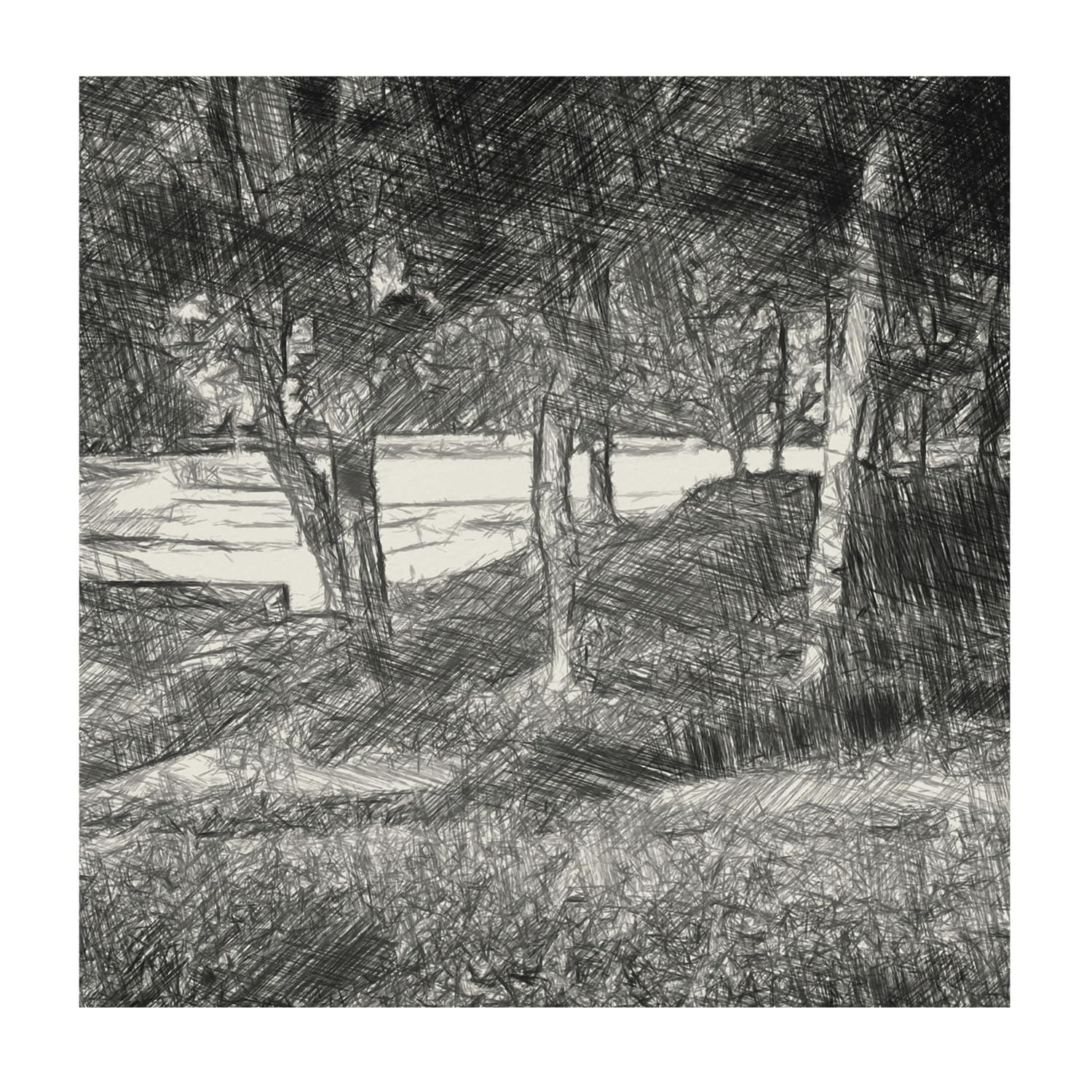 Papel Pintado Textil De Tejido No Tejido 250x250 cm Un paisaje tranquilo