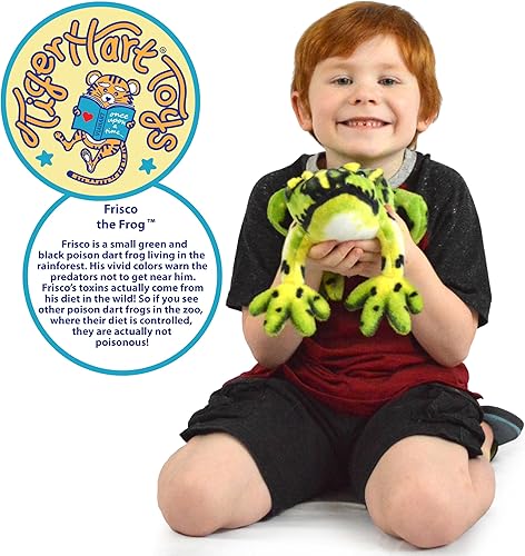 Miniatura 2 de Frisco The Frog - Peluche de sapo de árbol de dardo venenoso de 10 pulgadas