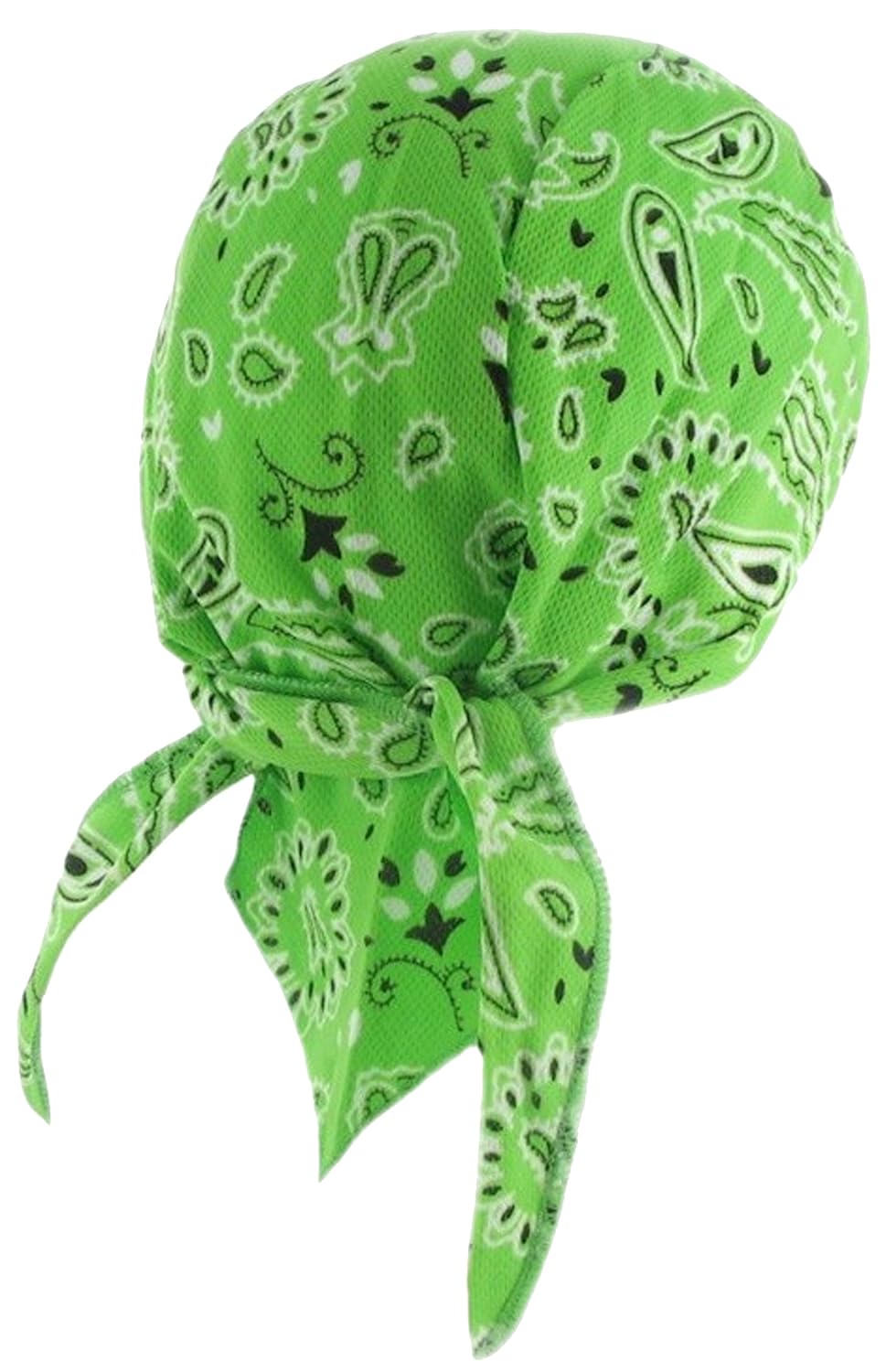 Paisley Doo Rag Du Rag Do Spandex Bandana Headwrap w SWEATBAND Chemo Cap