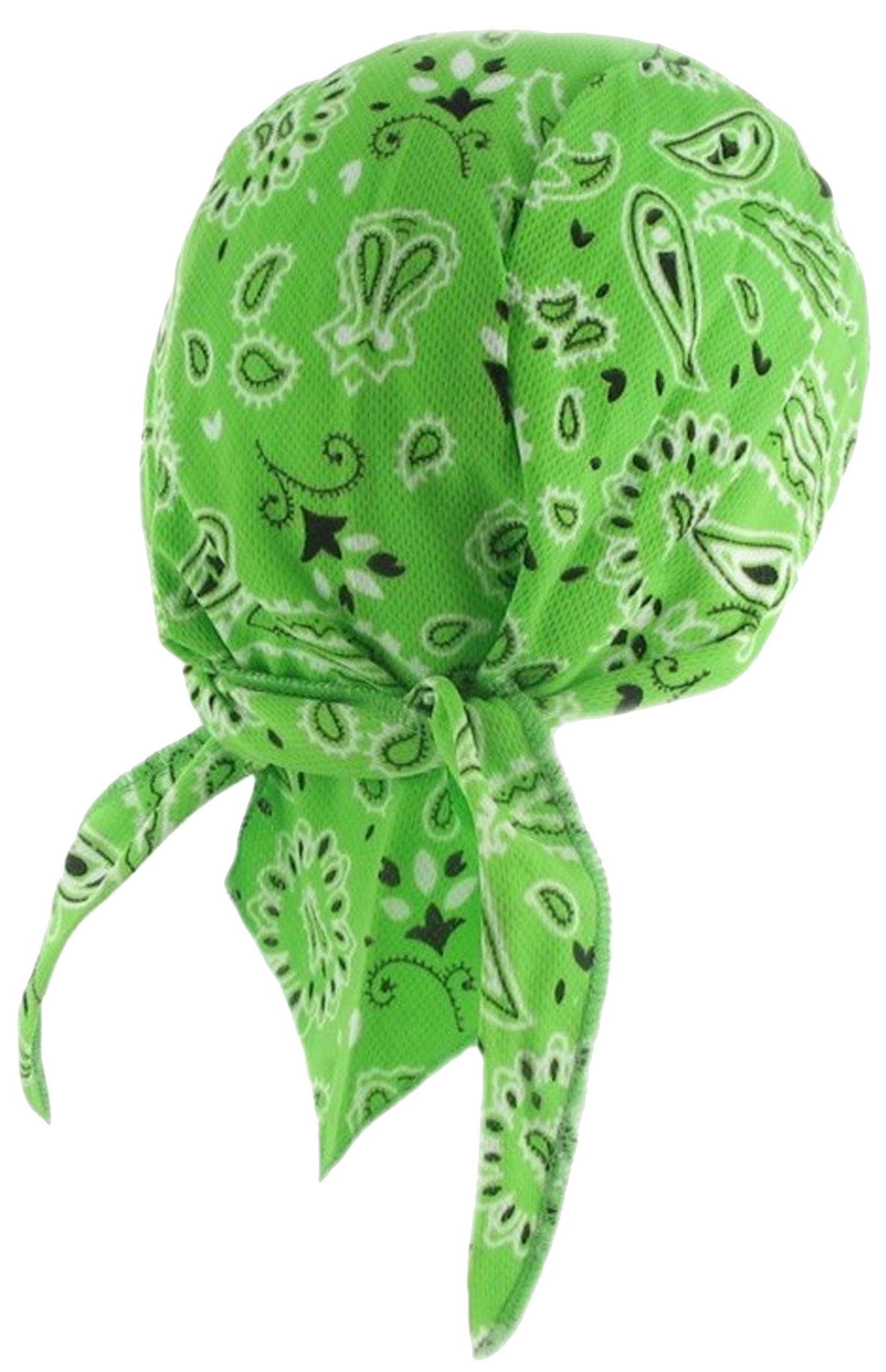 Paisley Doo Rag Du Rag Do Spandex Bandana Headwrap w SWEATBAND Chemo Cap