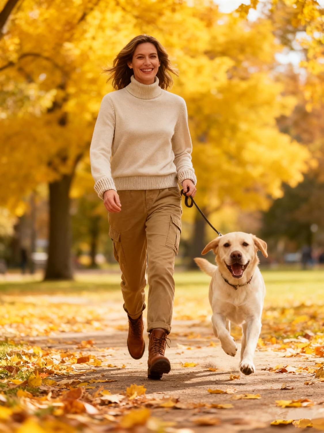 DAIMIDY Women's Turtleneck Sweater Long Sleeve Cotton Modal Pullover Tops Fall Winter Outfits - Image 2