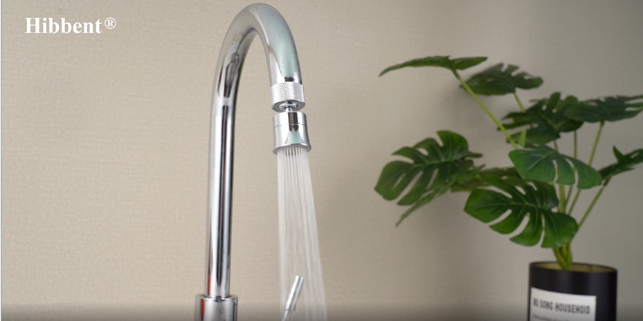 Buse Robinet Cuisine Hibbent 360° - Double Jet Économie D'Eau, Filetage 22mm - FM22