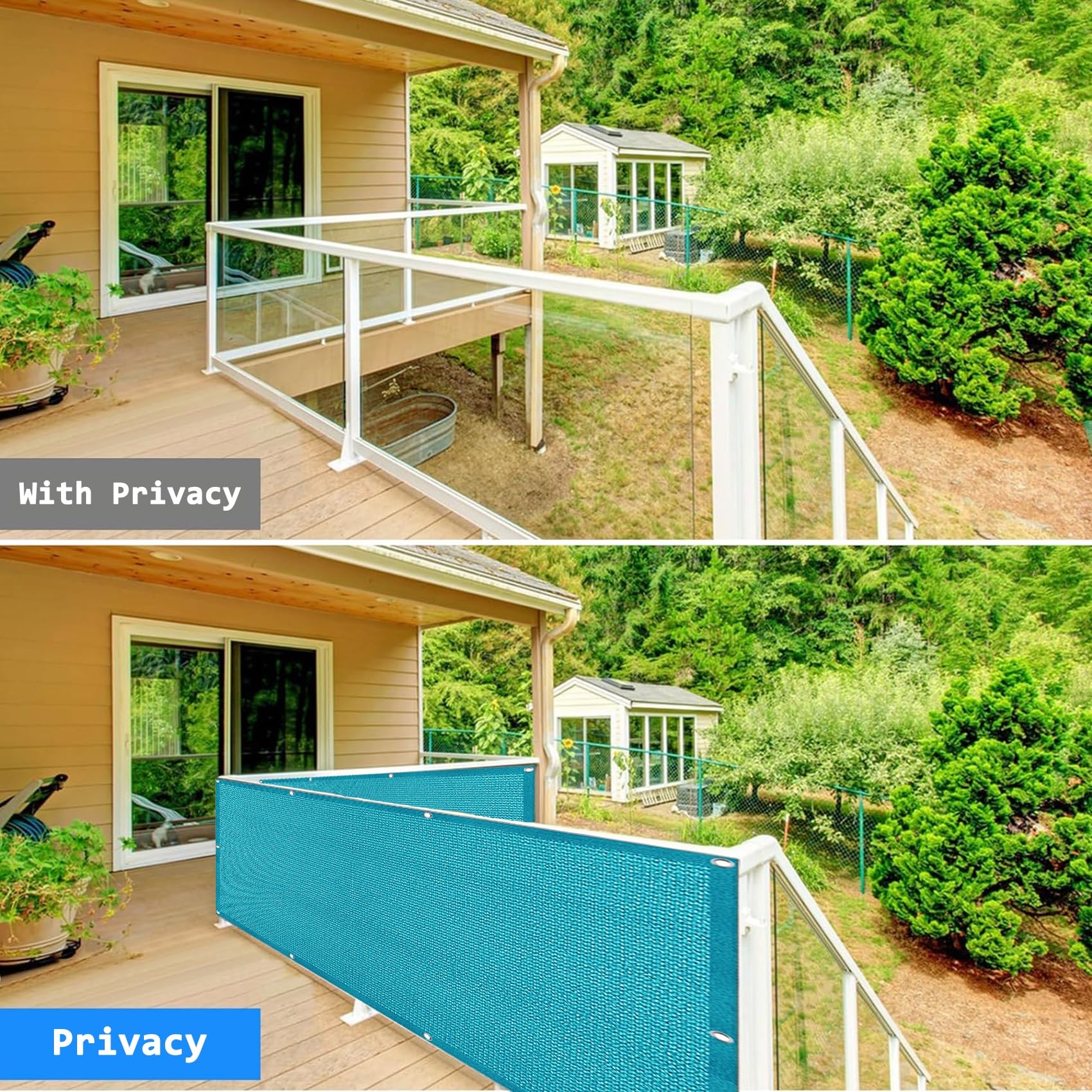 Néos® Privacy Scherm - Versterkt - Voor Tuin/Balkon - Antraciet - 1