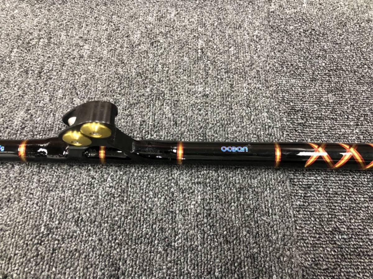 フィッシング 美品!! CBXBR-ROST OCEAN製 100ポンド カジキ用 ロッド