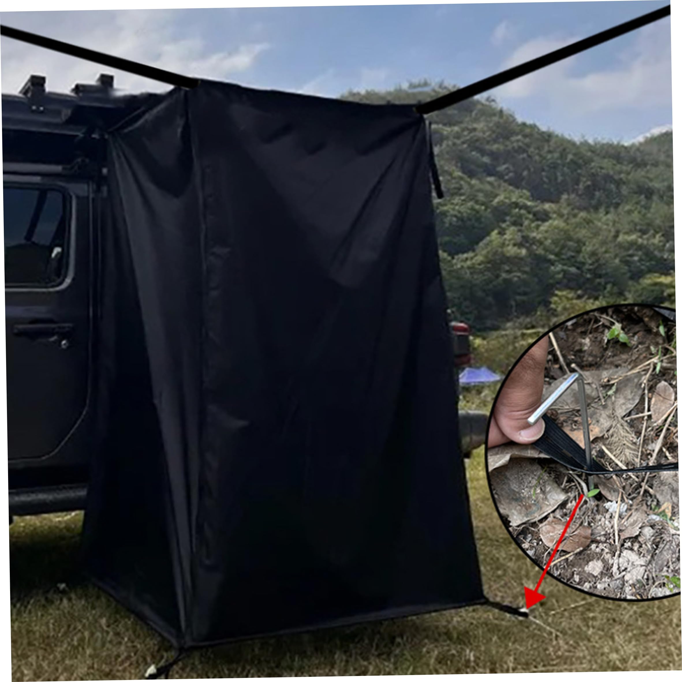 Tente de Douche Portable, Tente de Douche Camping avec Sac Rangement – ​​Abri d'intimité extérieur en Tissu Oxford imperméable pour se Changer, et Protection Solaire (39, 37 x 70, 87 x 39