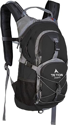 TETON Sports Oasis 1100 Hydration Pack; Free 2-Liter Hydration Bladder; For Backpacking, Hiking, Running, Cycling, and Climbing