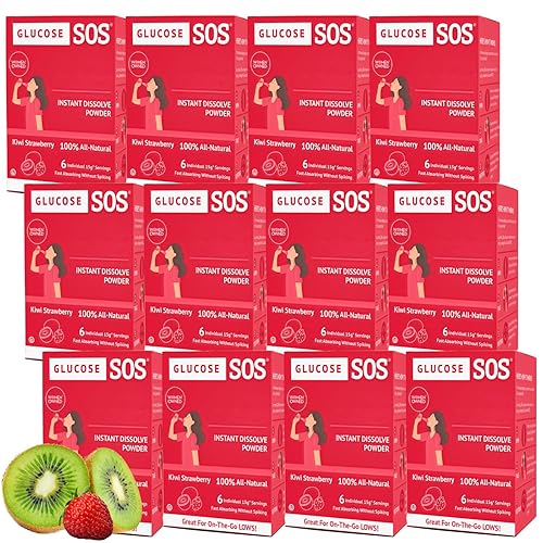 Miniatura 8 de Glucose SOS Polvo de glucosa, paquetes de polvo de dextrosa natural, absorción rápida, se disuelve instantáneamente, no necesita agua, dulce y