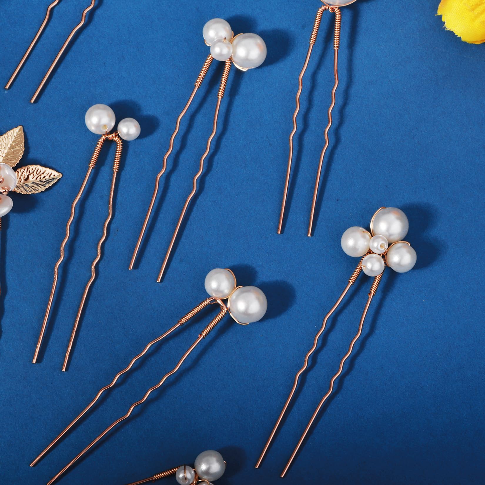 12 forcine per capelli da sposa con strass, accessori per capelli da donna, con cristalli, per damigelle d'onore