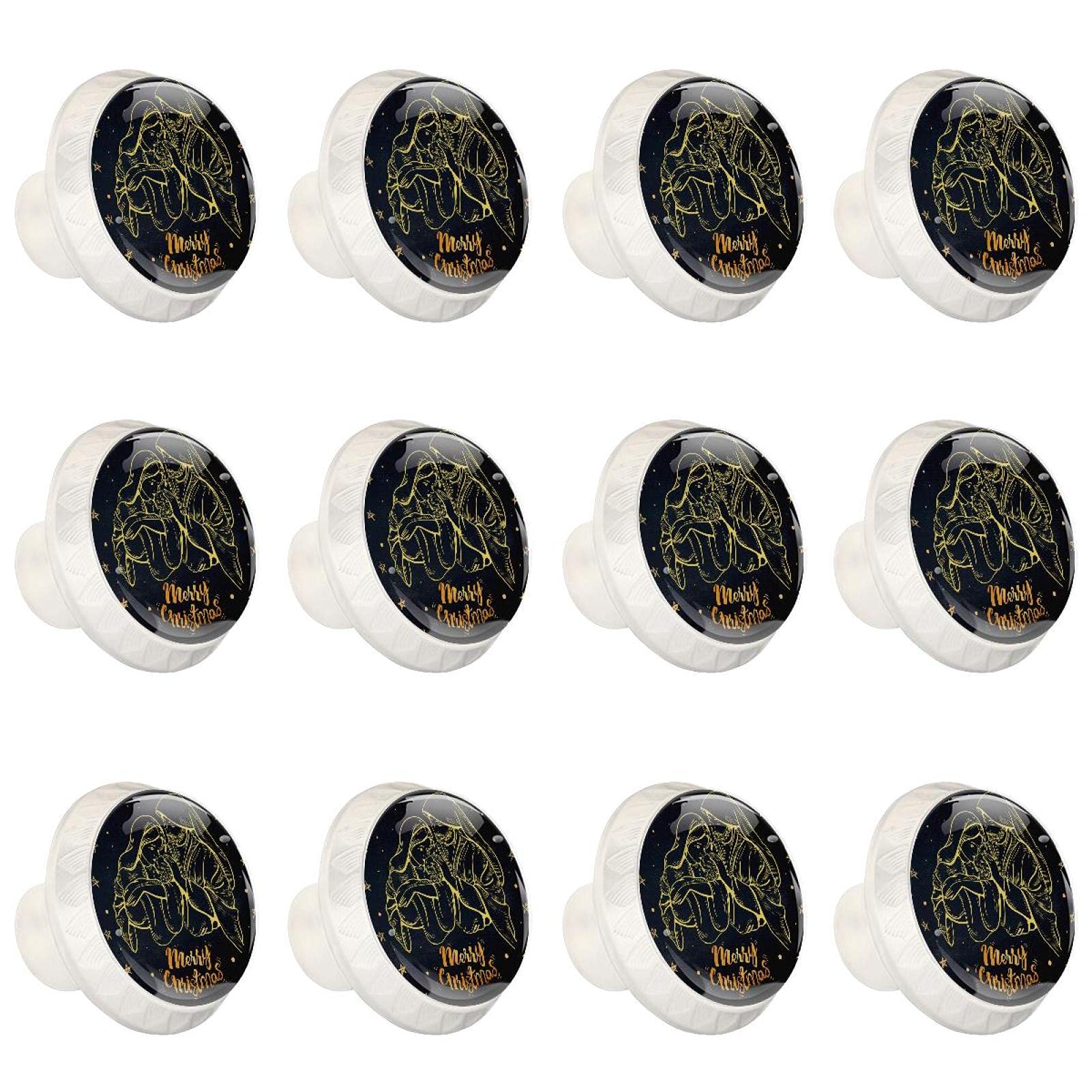 Poignée boutons d'armoires de cuisine tiroirs placard commode Noël 12 PCS
