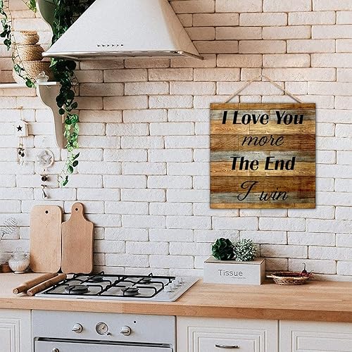 Vista 53 de Durx-litecrete ra de Campo para parejas, con tema de Aniversario con Texto en I Fucking Love You Love, arte para colgar en la pared, placa