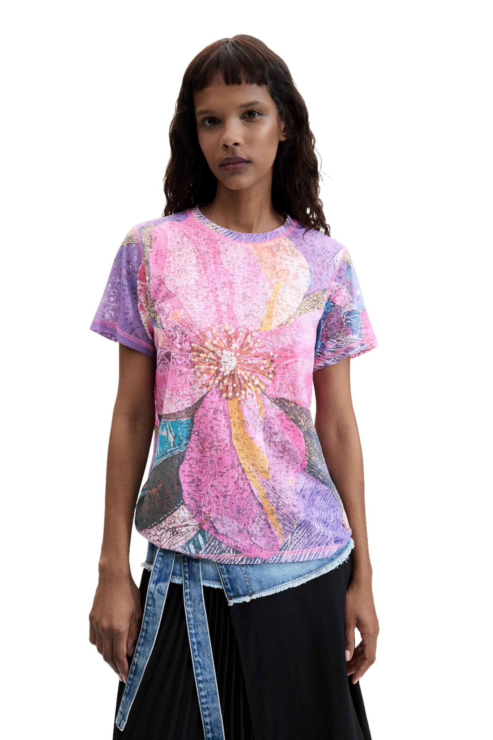 Desigual Damen Rose T-Shirt