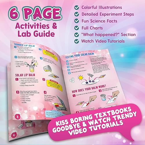 Miniatura 5 de Playz Yummy Lip Balm Makeup Arts & Craft Kit para crear pintalabios afrutados, bálsamos brillantes y pantallas solares de labios utilizando