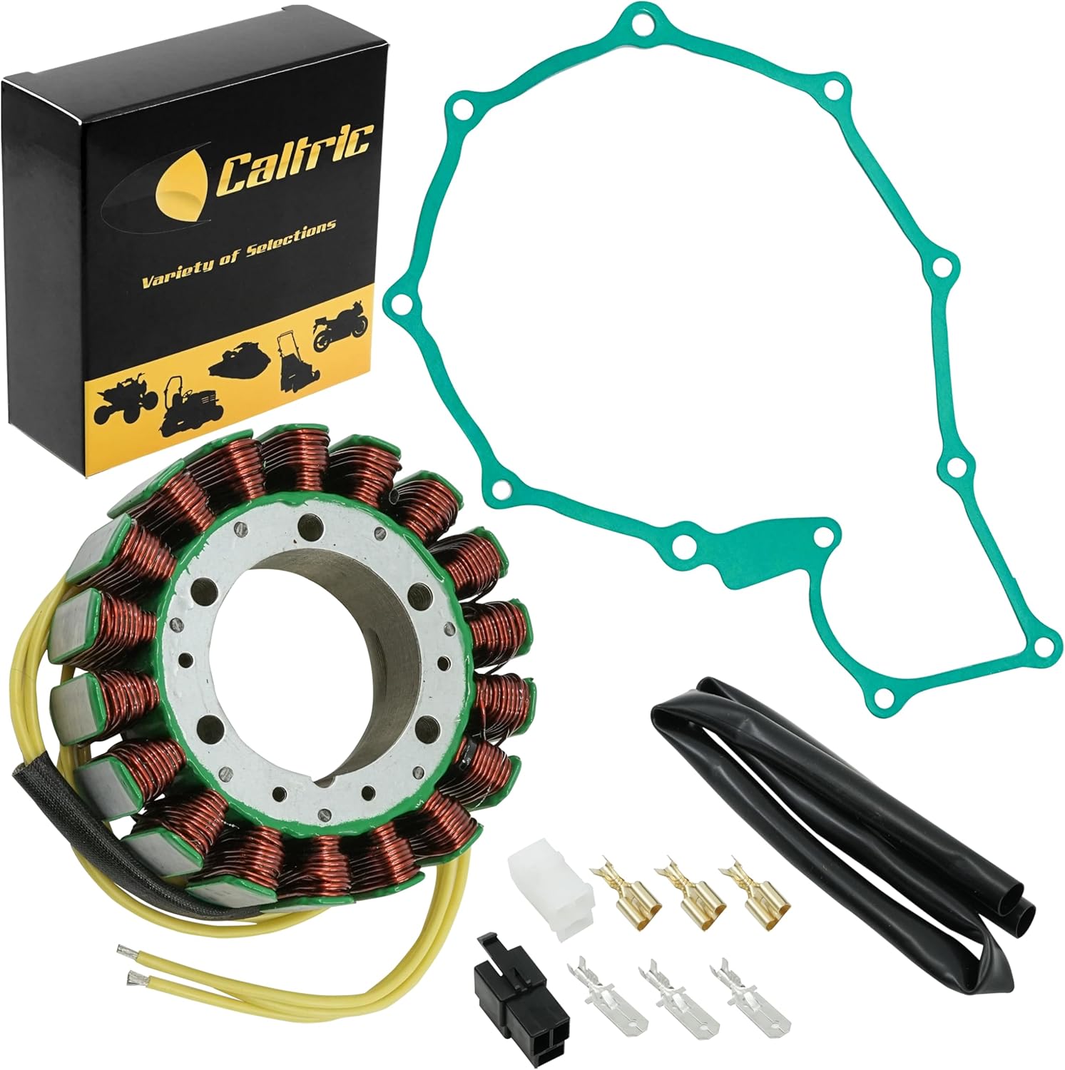 Caltric Stator and Gasket Compatible With Honda Vt750Dc Vt-750Dc Shadow Spirit 750Dc 2001-2007