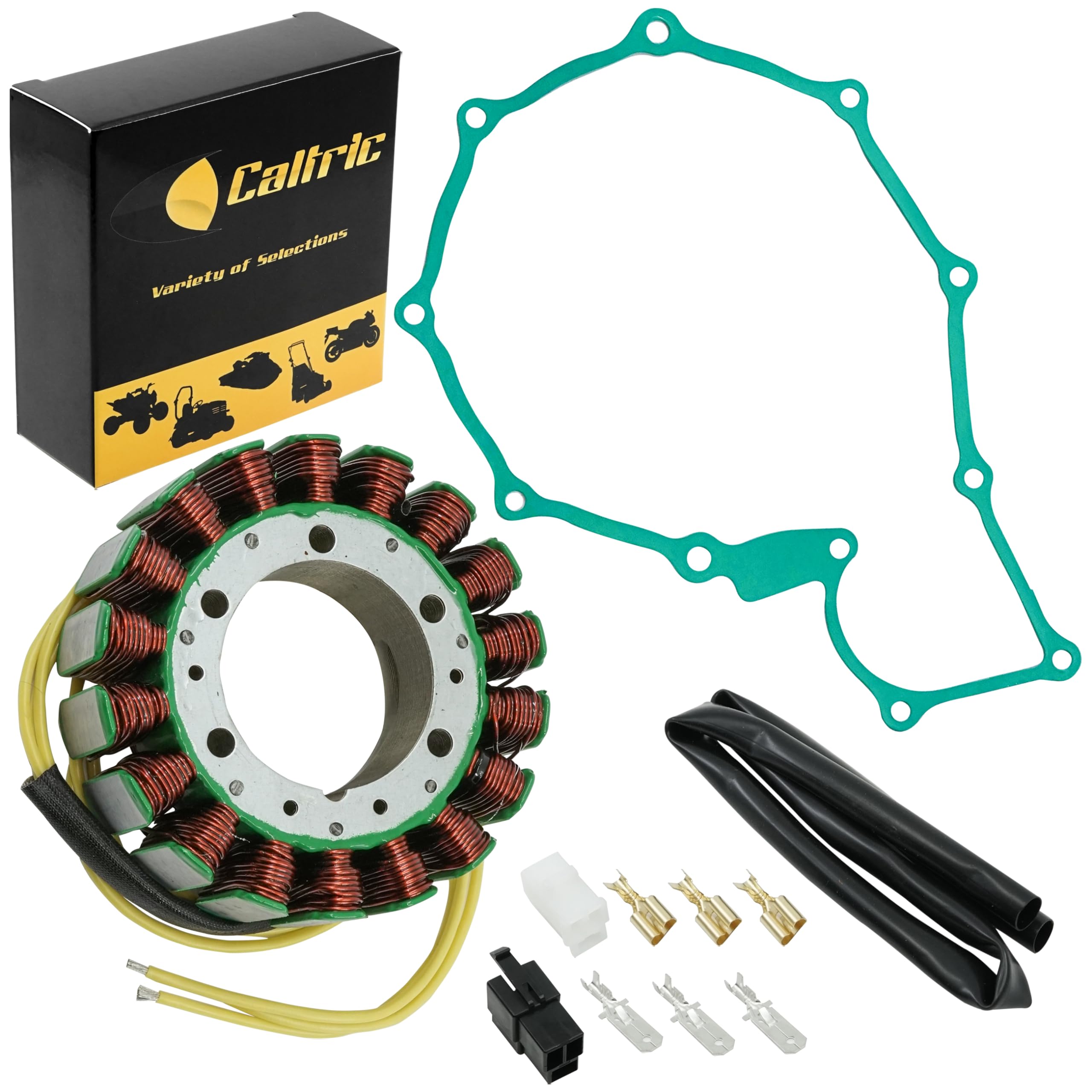 Caltric Stator and Gasket Compatible With Honda Vt750Dc Vt-750Dc Shadow Spirit 750Dc 2001-2007