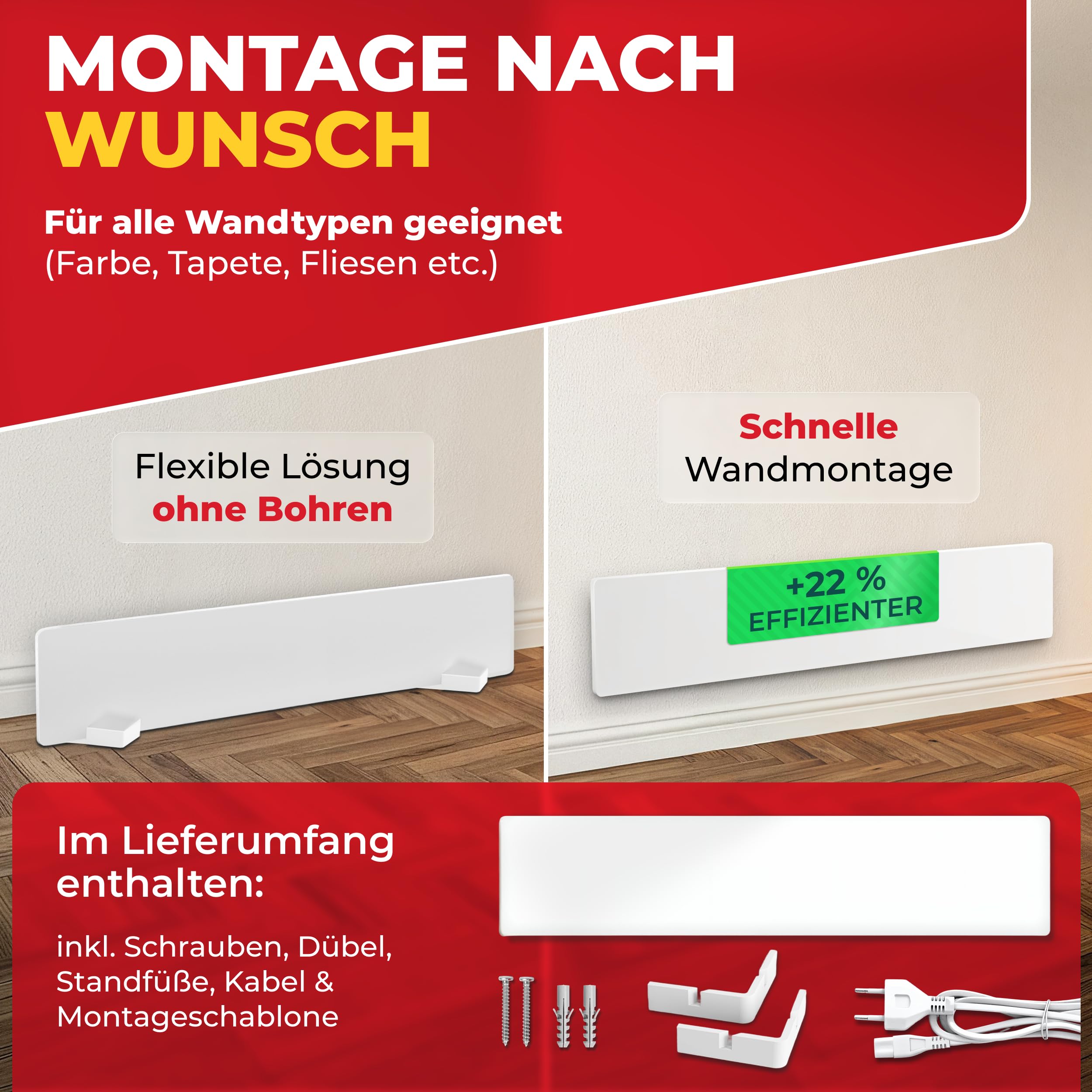 Schimmelentferner Wand & Schimmelentferner Bad - die Heizung ohne Chemie - Wirksame Alternative zum Schimmelspray - Anti Schimmel Mittel für jeden Raum (2er Set)