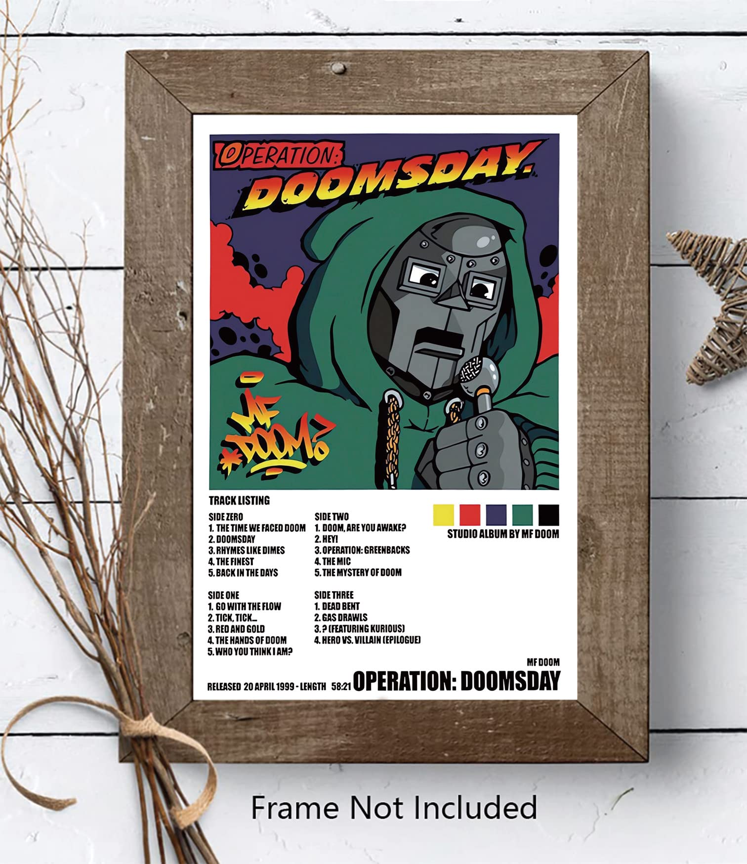 Theissen MF DOOM Operation Doomsday - Póster de portada de álbum
