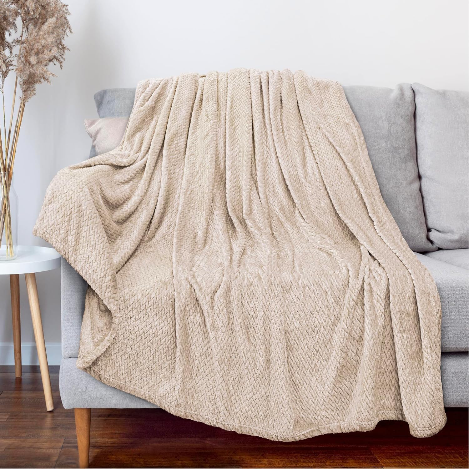 Coperta In Pile Morbida 127x152 Cm – Ipoallergenica, Per Divano, Letto, Campeggio, Lavabile