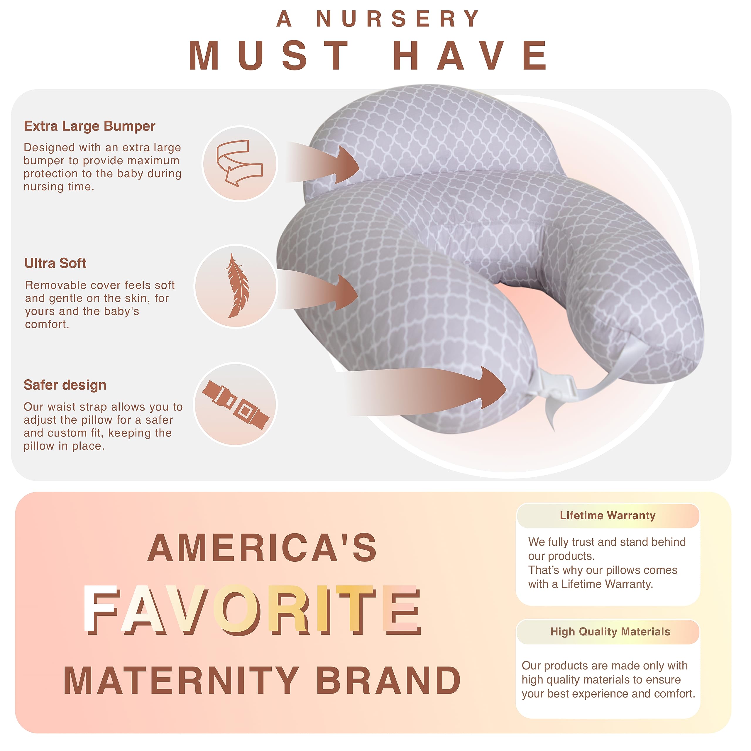 Breast Feeding Pillow Large Boppy Pillow Boppy Nursing Pillow