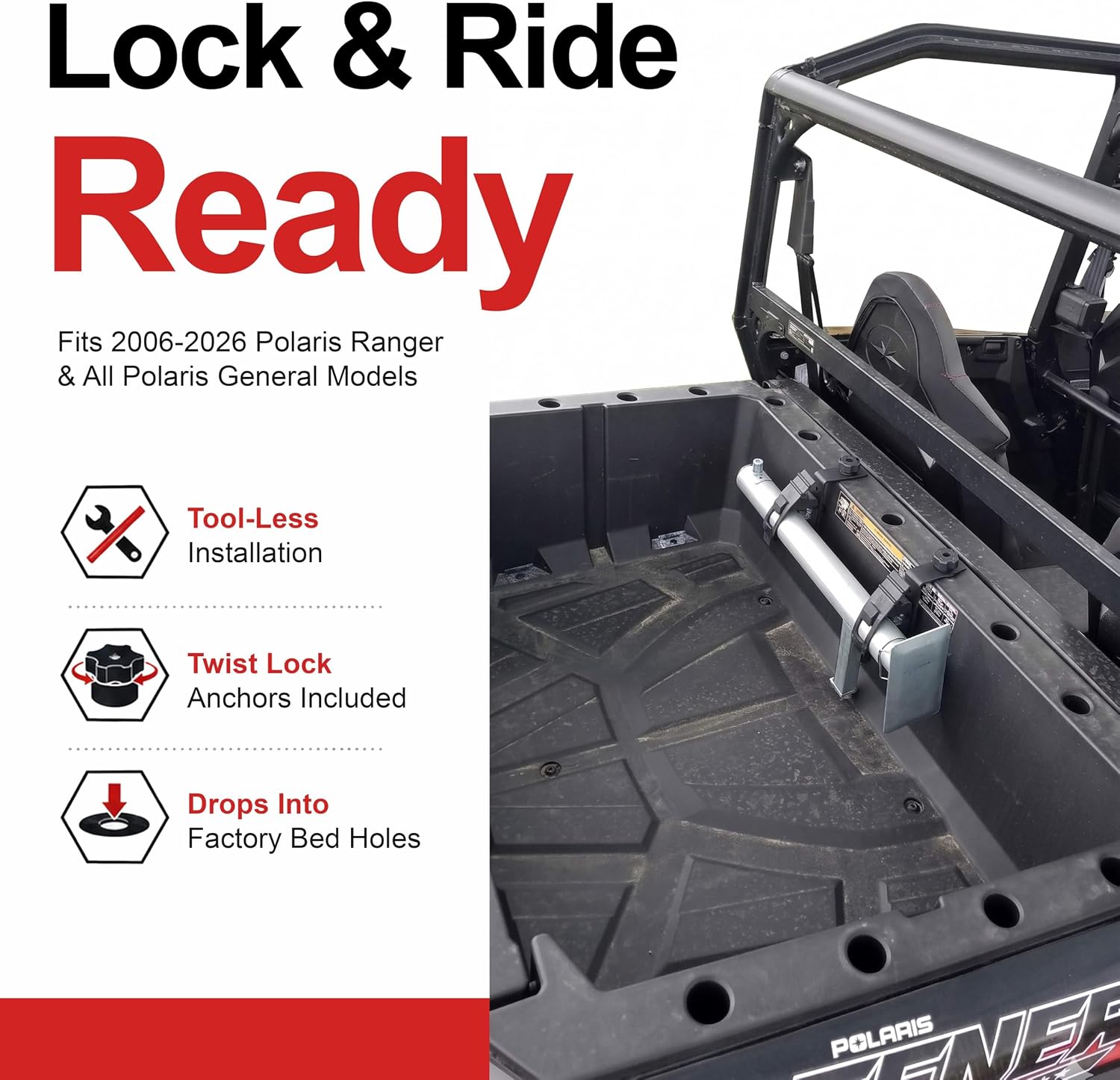 Off Road Jack and Mount Kit Fits Can Am Defender Jack 2,500 lb Capacity Galvanized Steel. Lift Height from 7" to 38" U-5500