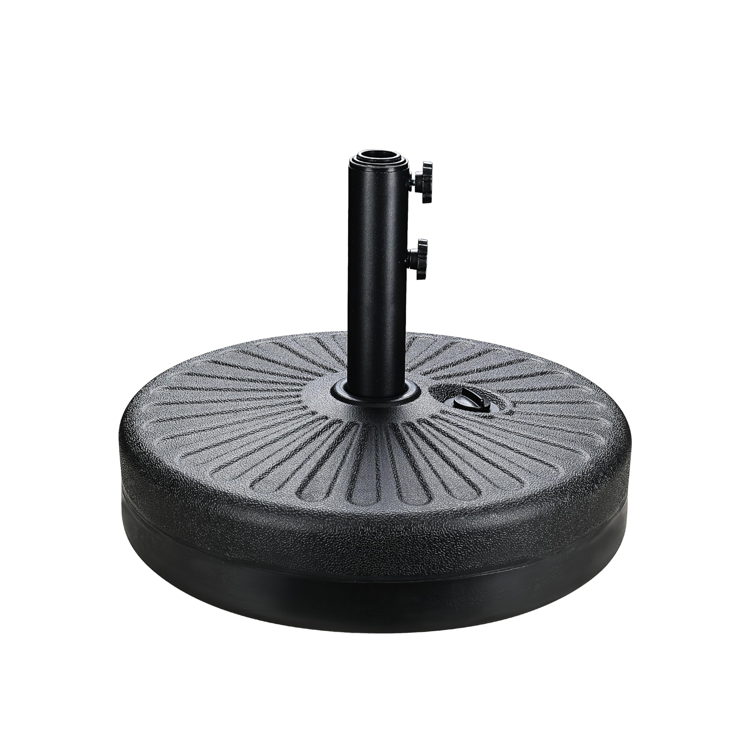 InfiniPower 50Lbs Capacity Fillable Heavy Duty Umbrella Base Stand for Outdoor Lawn, Patio, Deck, Poolside, Black1