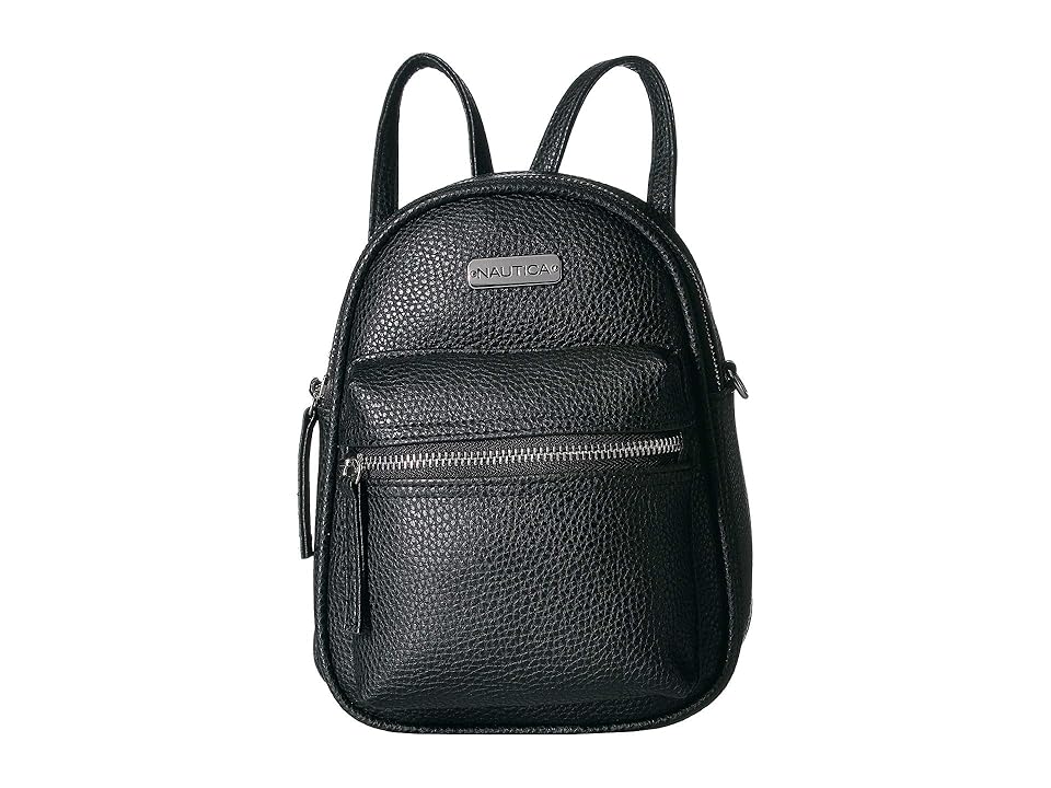 

Nautica Retread Mini Convertible Backpack (Black) Backpack Bags